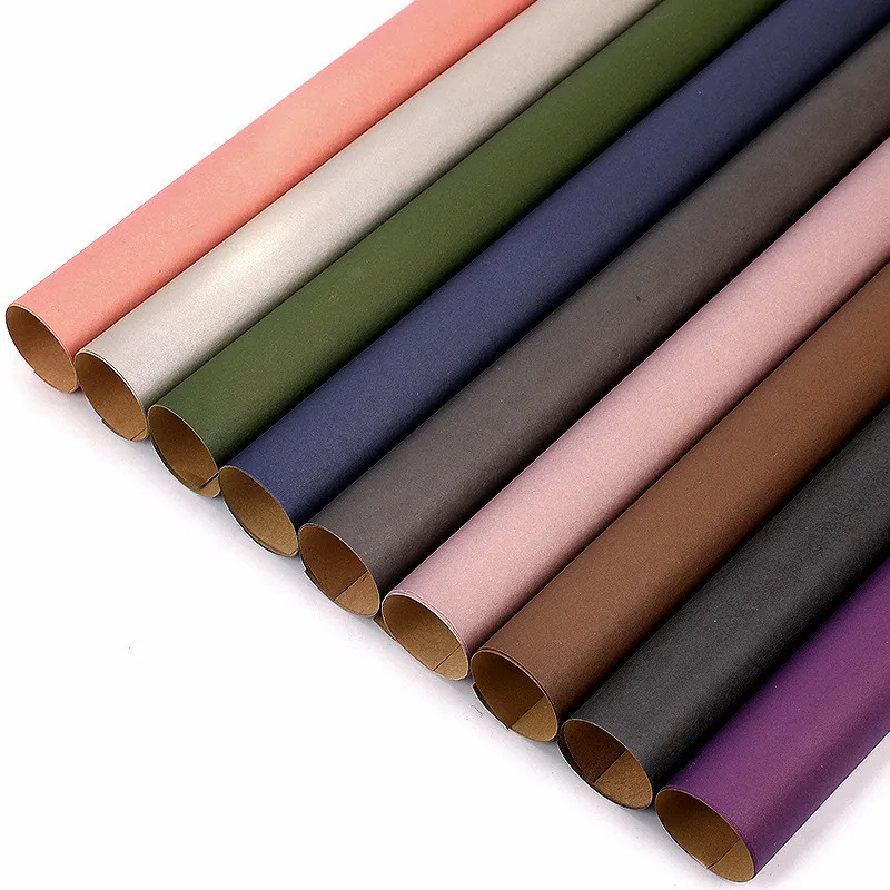 

20 Sheets Two-color Kraft Paper Flower Gift Wrapping Paper Bouquet Flower Shop Materials Gift Packing Paper Supplies