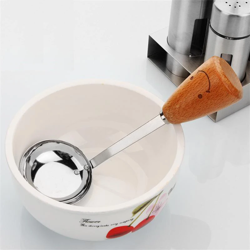 Буковые ручки из нержавеющей стали вилка яйцо деление совки Овощечистка лопатка