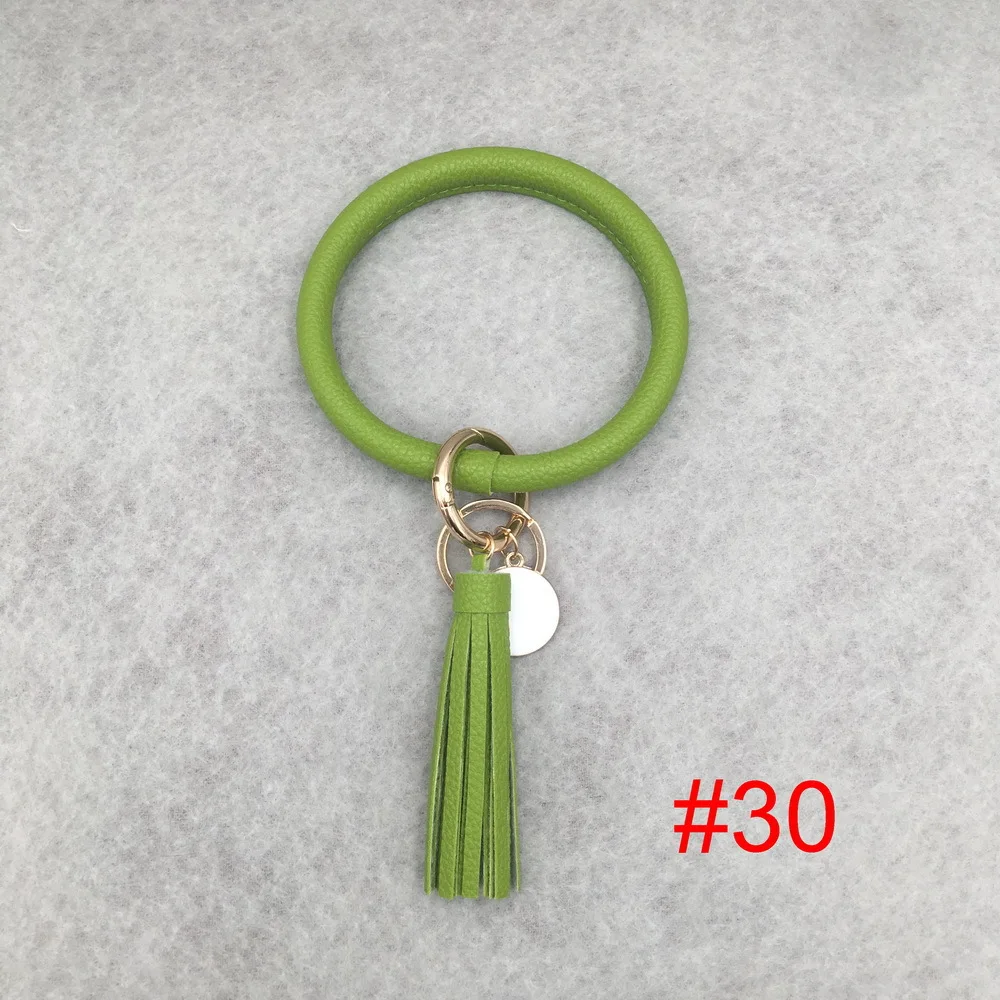 style30 Женский брелок для девочек, браслет, круглая капля, масло, кисточка, кулон, браслет и браслет, брелок, ремешок на запястье, 32 цвета - Цвет: style30