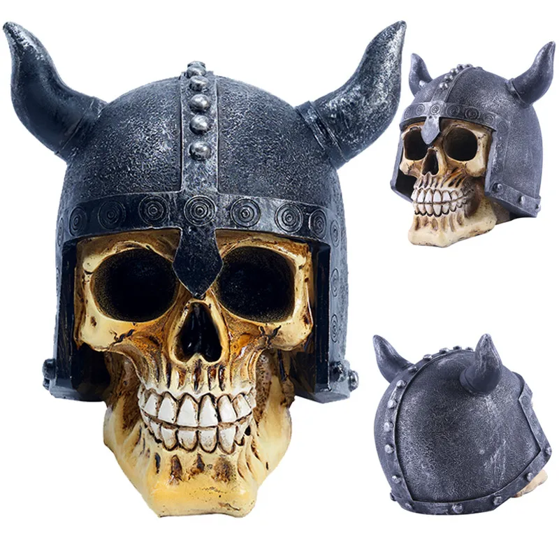 Статуи для Хэллоуина Африка домашний декор череп украшения смола Череп собирает