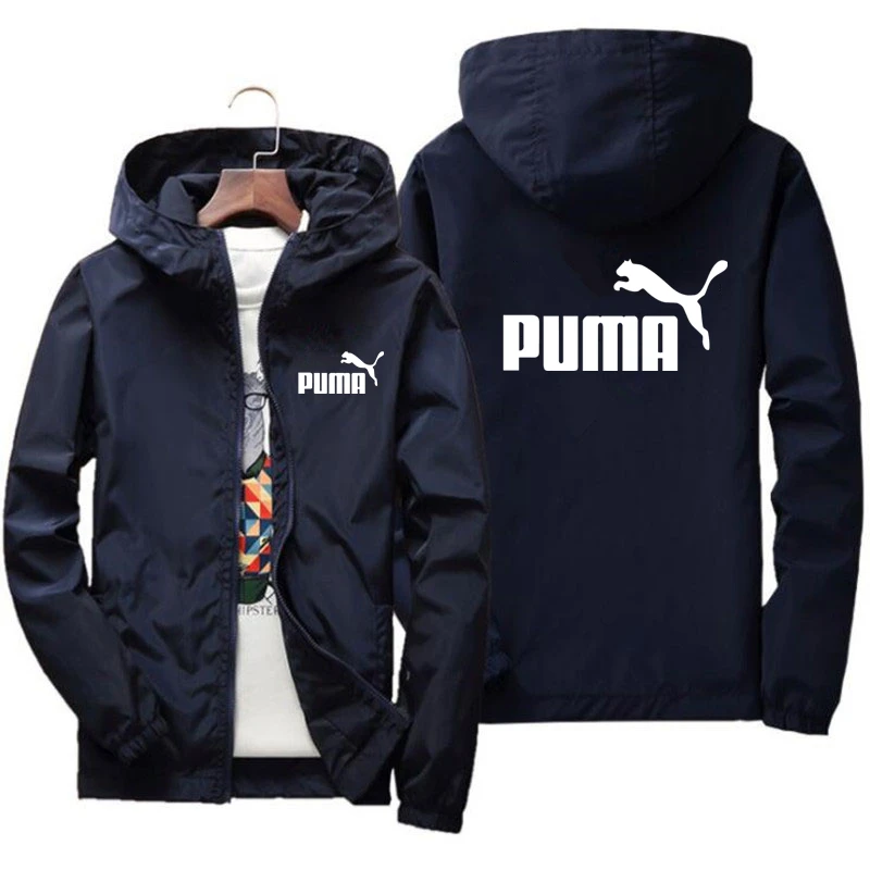 

Men's windbreaker jacket 2021 autumn PUMA men's jacket hooded casual Veste men's jacket coat men's thin jacket
