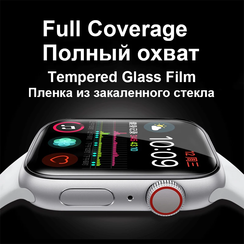 3D полное покрытие ПЭТ Защитная пленка для Apple iWatch серии 5 4 40 мм 44 мягкая часов 1 2 3 38