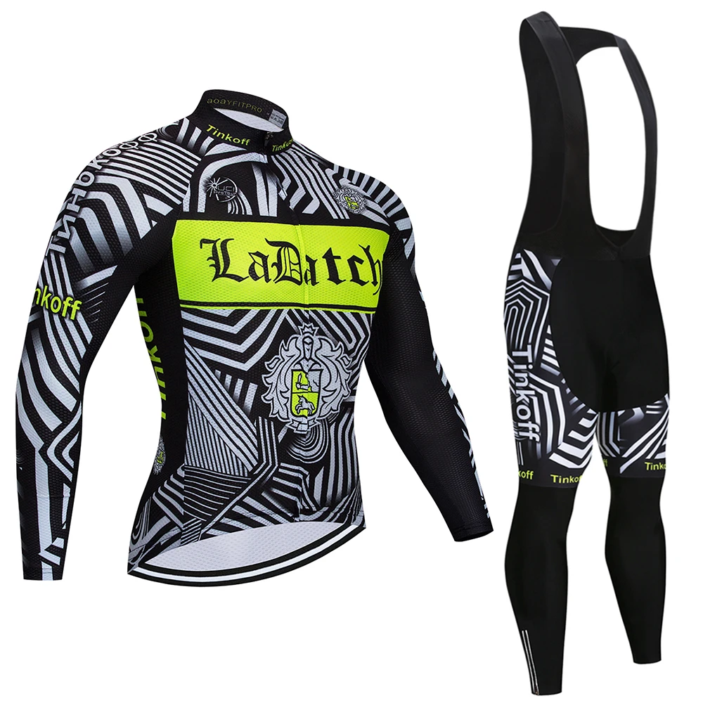 

Tinkoff Cycling Men's Suit Pro team 2021 Jersey set Long Sleeve Bicycle Clothing Bike MTB Clothes Autumn 2021 Cycling Clothing
