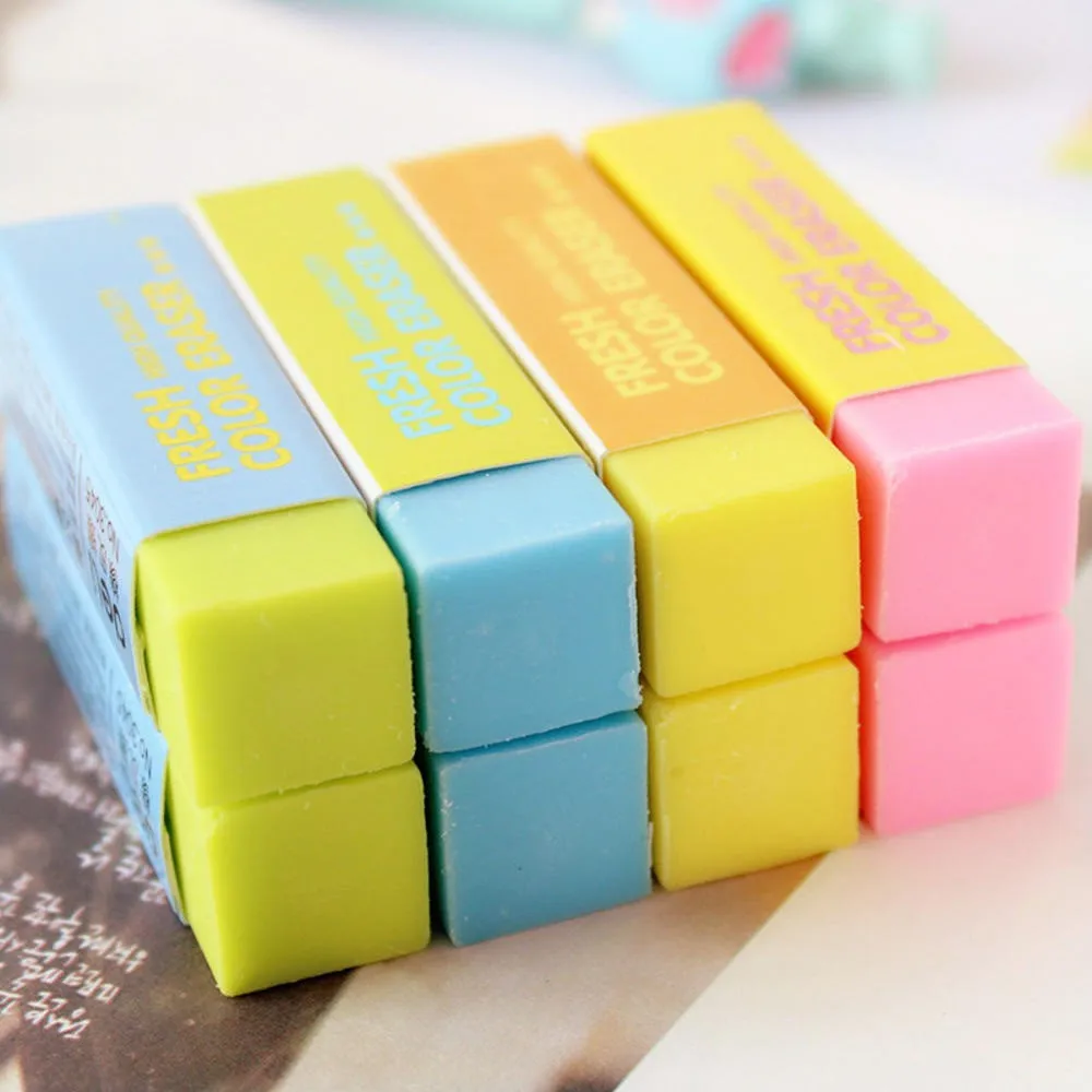 1 шт. Цвет Фул карандашный ластик милый арт экзамен студент канцтовары случайный