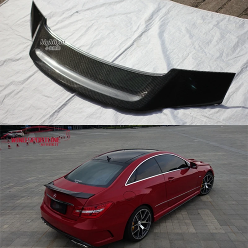 W207 C207 спойлер для багажника из углеродного волокна R Style Wing Для Mercedes E Class Coupe 2010 2016
