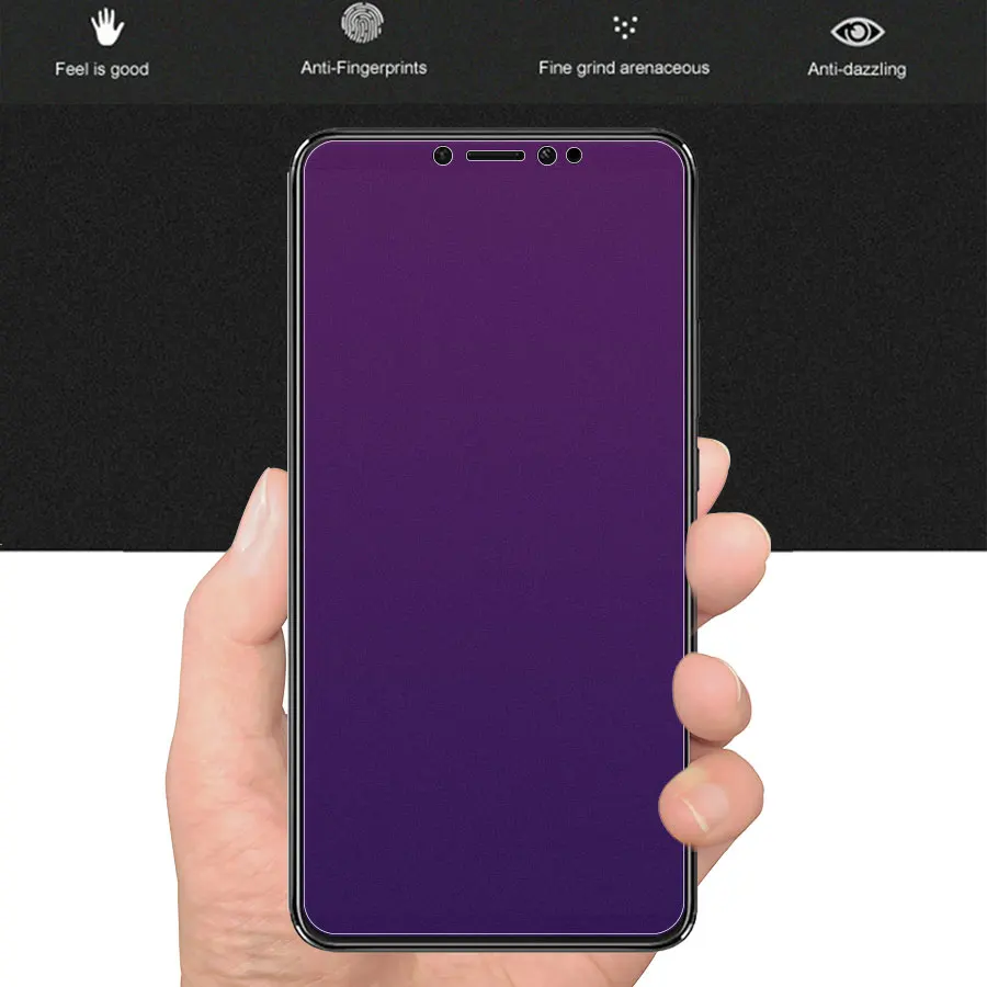 Анти синий свет УФ Закаленное стекло протектор экрана для Xiaomi mi Max 2 3 mi x 2 2S 3 матовое закалённое стекло пленка
