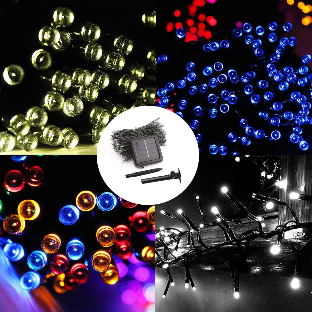 

Solar LED String Lights Outdoor Waterproof Solar Garland Fairy Light Indoor Lighting Wedding Christmas Party Garden Decoration