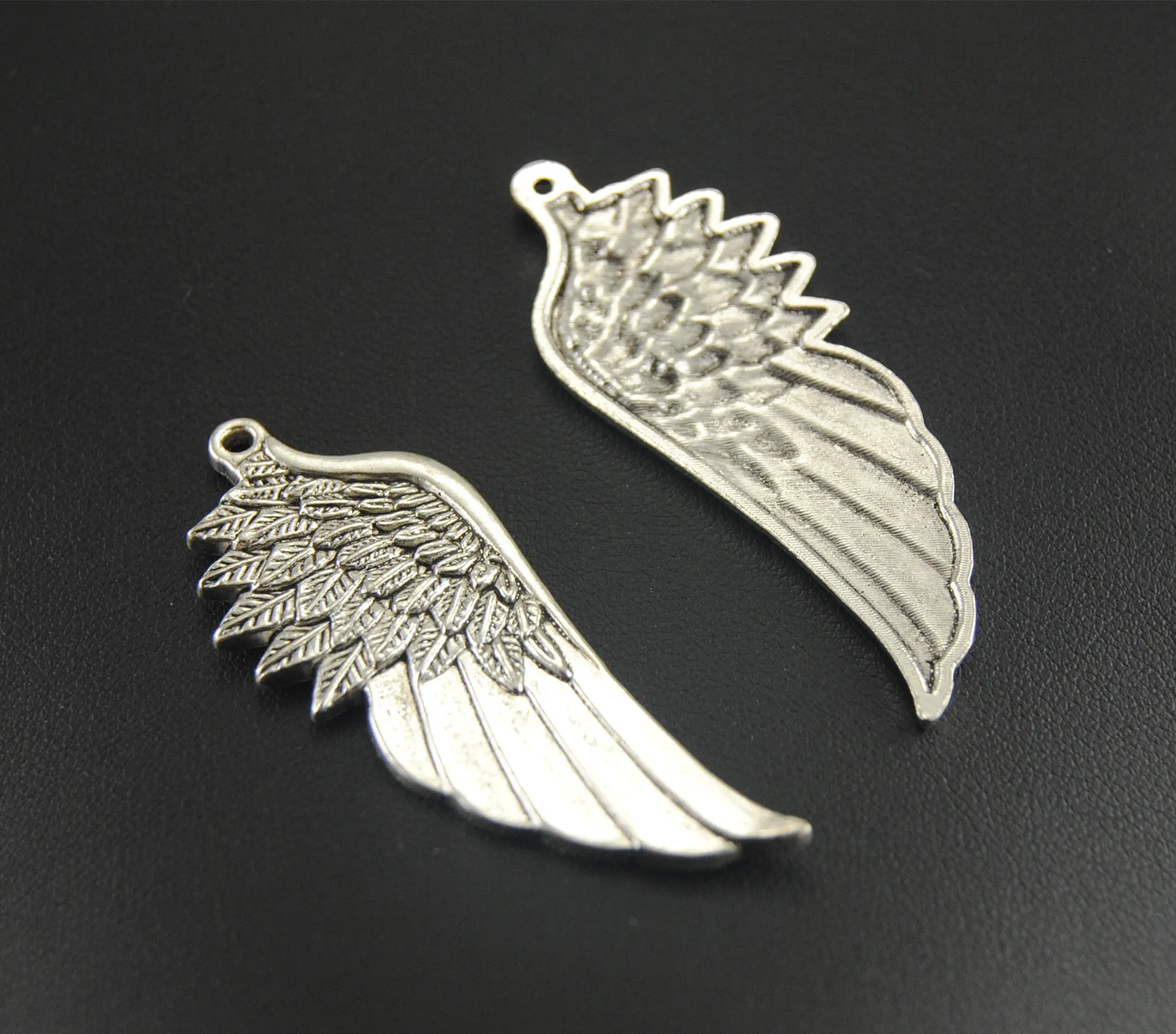 15 шт. подвески серебряного цвета Крылья ангела сделай сам металлический браслет