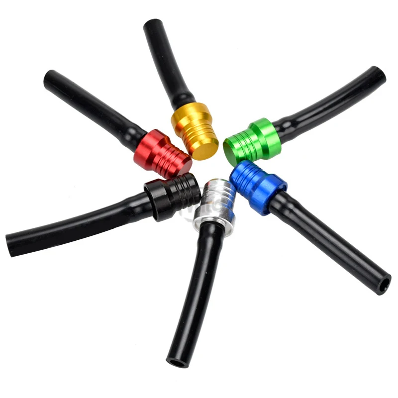 

New Aluminum Alloy Motorcycle Gas Pit ATV PIT Dirt Bike Fuel Petrol Tank Cap Breather Pipe Hose Valve Vent Breather Tube