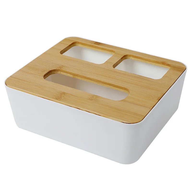 Bamboo and wood tissue box creative simple living room household drawer tray napkin remote control storage roll carton | Дом и сад