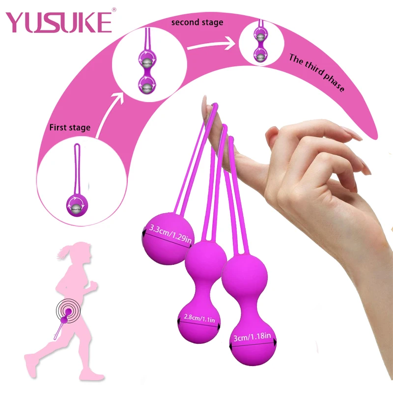 Секс-игрушки силиконовый Кегель шарик планшетофон для тазового пола Анальная