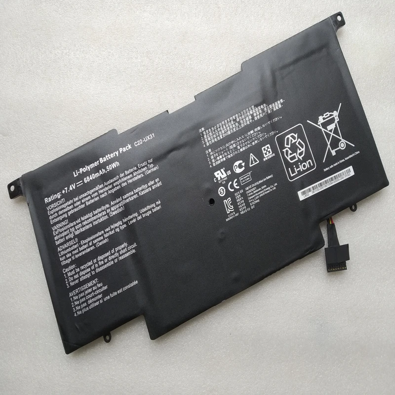 

New C22-UX31 For ASUS ZenBook UX31 UX31A UX31E Ultrabook UX31E-DH72 UX31A-R4004H C21-UX31 C23-UX31 Original Laptop battery 50Wh