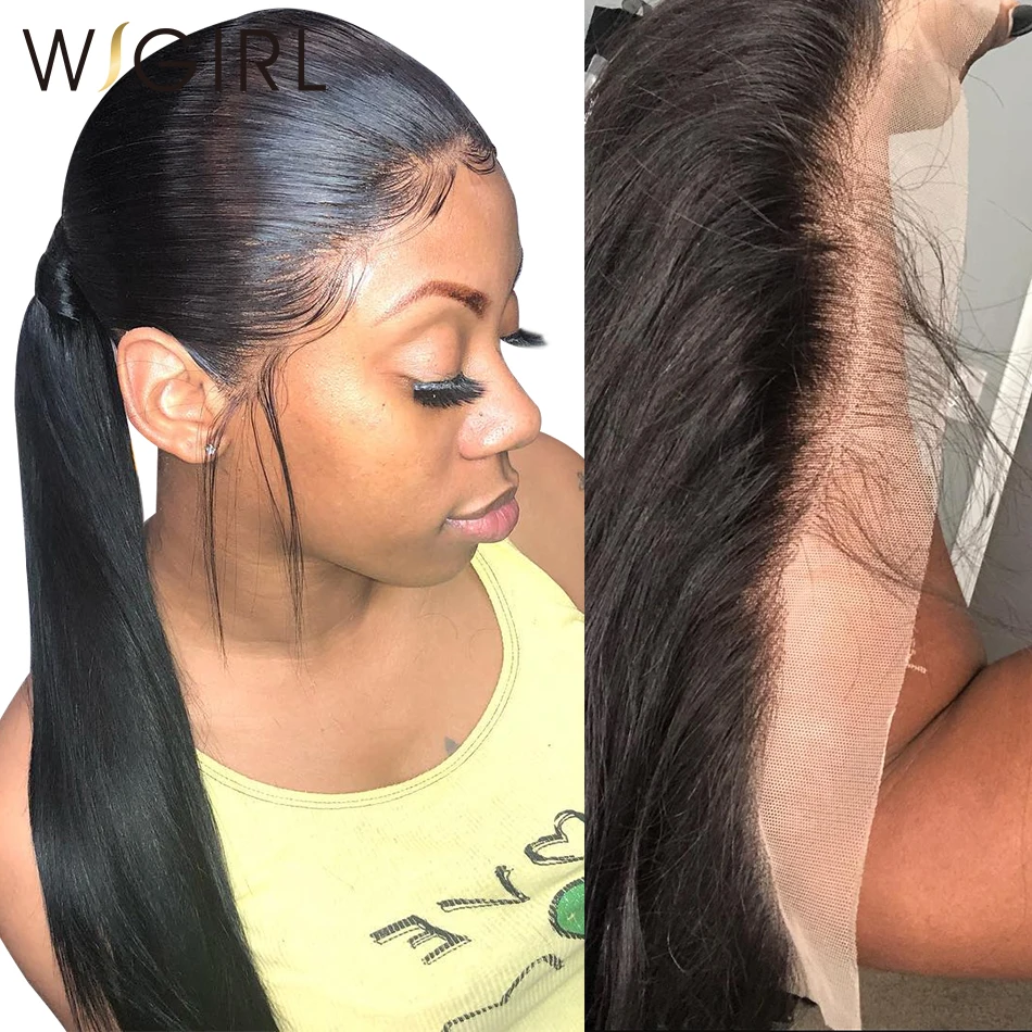 Wigirl HD прозрачный 13x4 13x6 ухо к уху фронтальная бразильская прямая застежка предварительно выщипанные с волосами младенца человеческие волосы