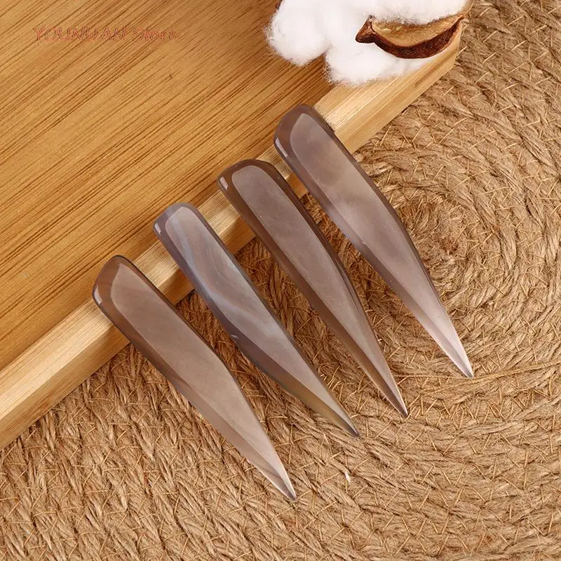 

Натуральный агат для протирания края кожи для подсчета складной бумажной бумаги кожевенное ремесло