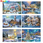 Алмазная 5D картина сделай сам, Набор для вышивки крестиком в зимнем доме, алмазная вышивка, Рождественский пейзаж, мозаика, домашний декор, подарки Zs338