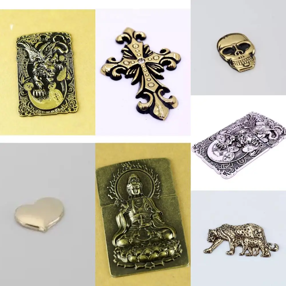 

Pixiu and Buddha Statue Pure copper creative DIY lighter Patch lighter personalized jewelry accessories