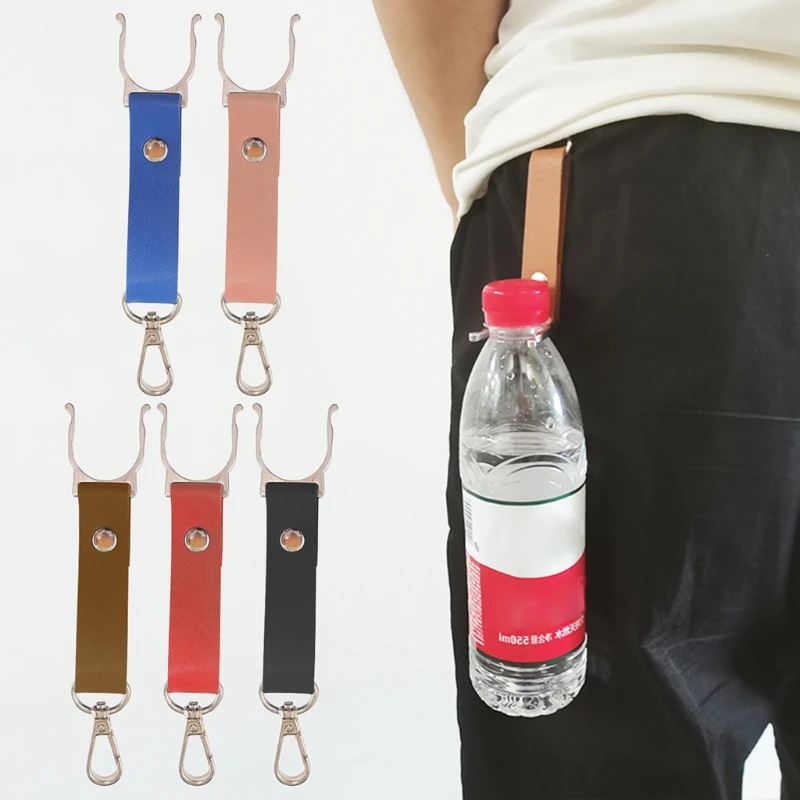 

F1FD Water Bottle Holder Belt Military Clip Belt Buckle Hook Outdoor Camping Equipment Eveyday Carry Tools