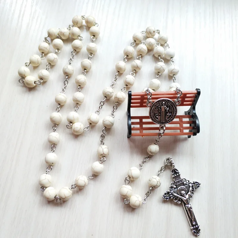 Длинные белые камни QIGO яркие украшения для мужчин и женщин|Ожерелья с подвеской| |