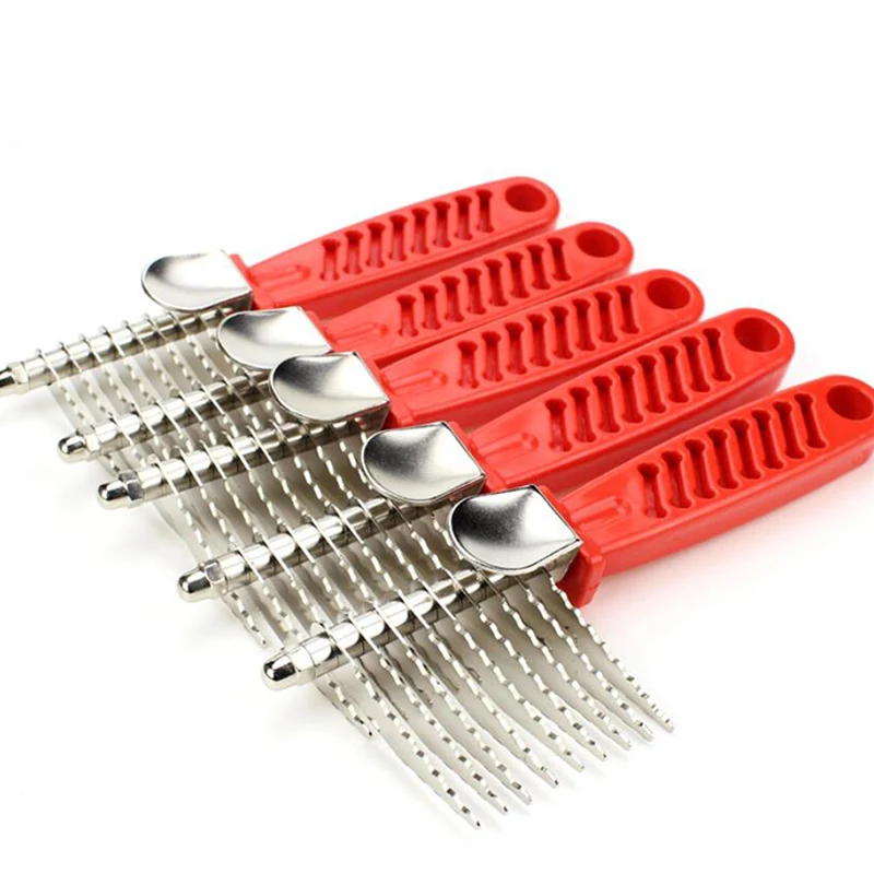 Распродажа 2020 расческа из нержавеющей стали с открытым узлом для домашних