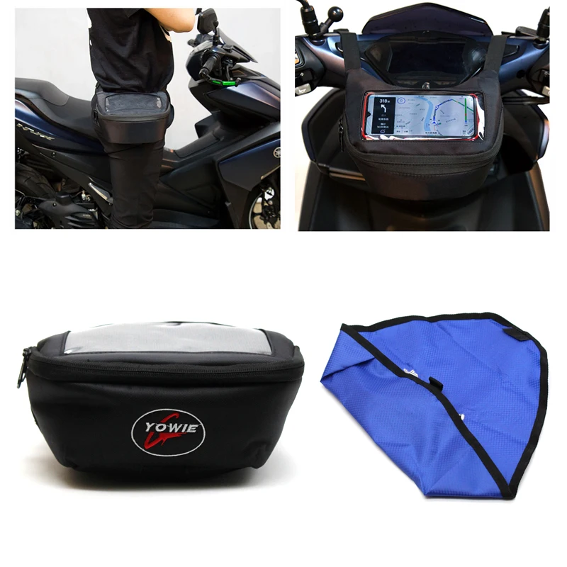 

Motorcycle Handlebar Bag Windscreen Bag Fuel Tank Bag Mobile Phone Touch Screen Earphone Bag for Tmax 560 530 Gts 300 Hpe