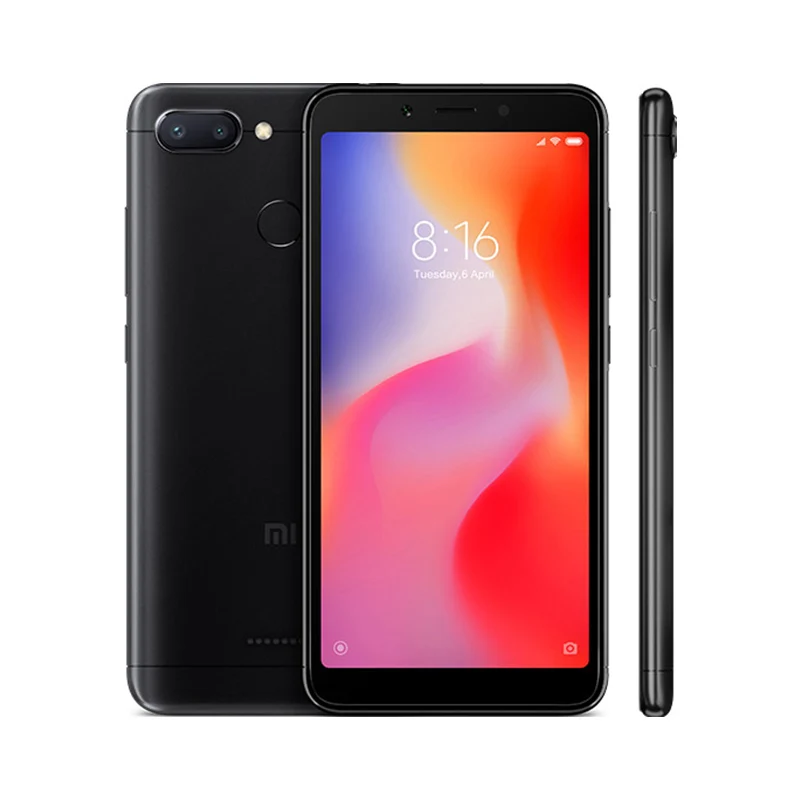 Первоначально Глобальный Версия Xiaomi Redmi 6 4 GB 64 GB смартфон Helio P22 Восьмиядерный Процессор 12MP+ 5MP две камеры 5,4" 18:9 полный Экран