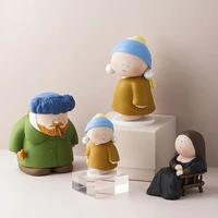 creative artist figurines desk decoration cartoon character model nordic home decoration accessories living room decoration gift