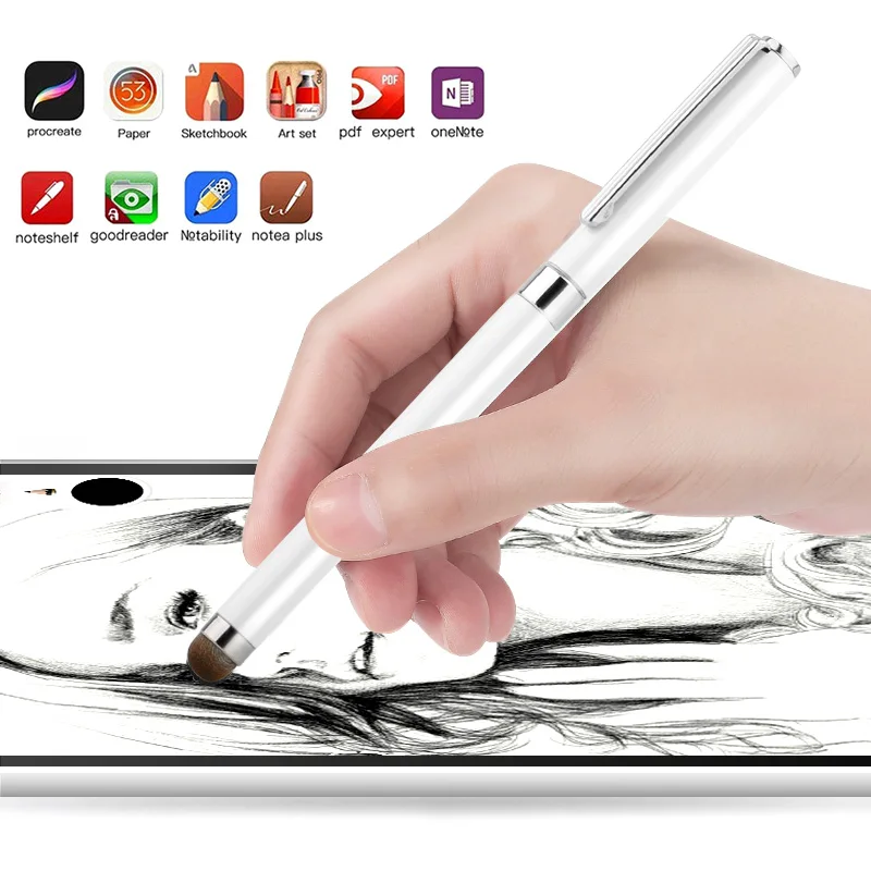 Универсальный сенсорный стилус ручка для планшета емкостный рисования iPad iPhone