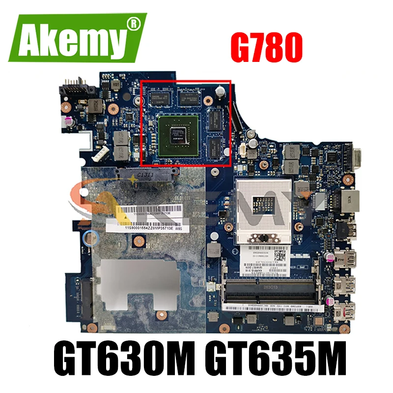 

Akemy QIWG7 LA-7983P для Lenovo G780 Материнская плата ноутбука PGA989 HM77 DDR3 GPU GT630M GT635M 100% тест