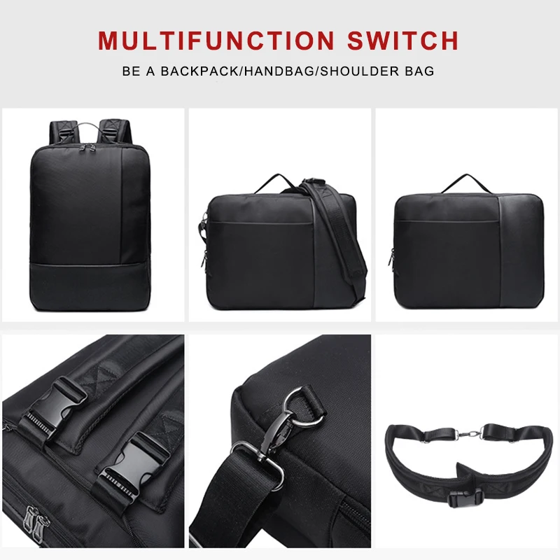 Деловой рюкзак с защитой от кражи для мужчин умный ранец ноутбука USB зарядкой - Фото №1