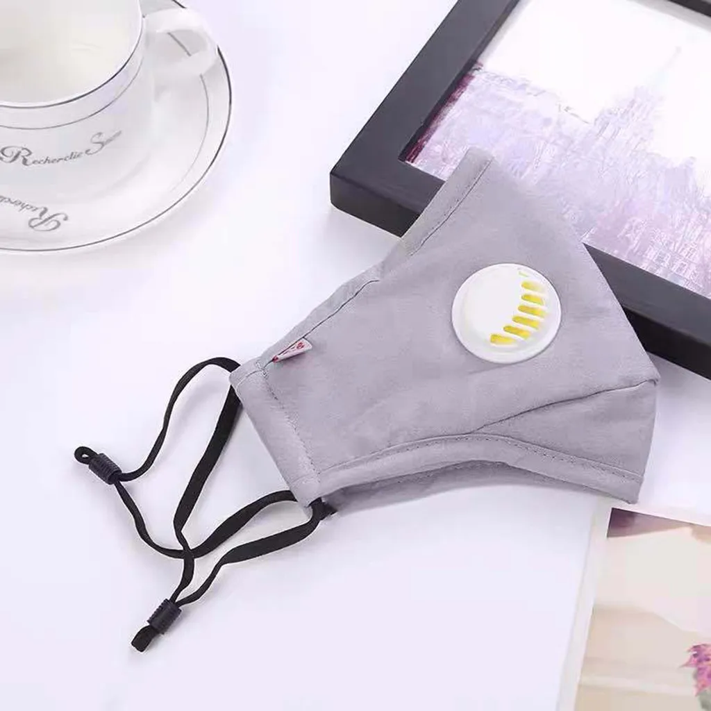 Модная маска PM2.5 с фильтром 1 шт. пылезащитный респиратор для рта маски хлопковая