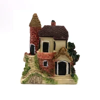6x4 5x7cm miniature house garden landscape resin craft home decoration resin mini garden ornament landscape house