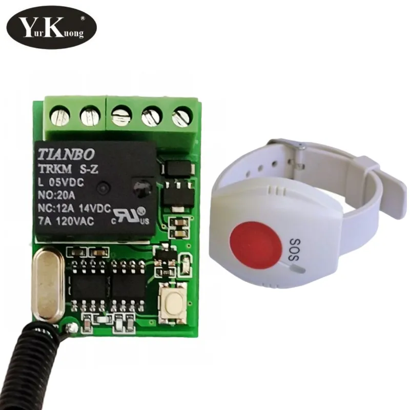 Наручные часы RF кнопка вызова дверной звонок дистанционный переключатель