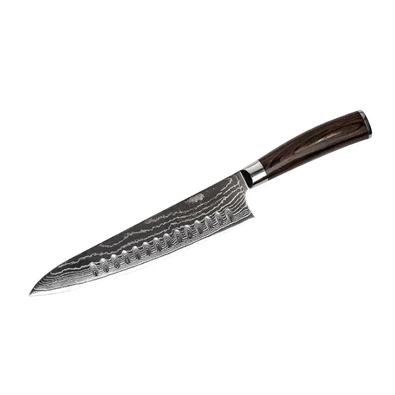 

LUOKESI 8 inch Damascus household kitchen knife meat knife fruit knife chef knife paring kitchen knife cooking utility tool