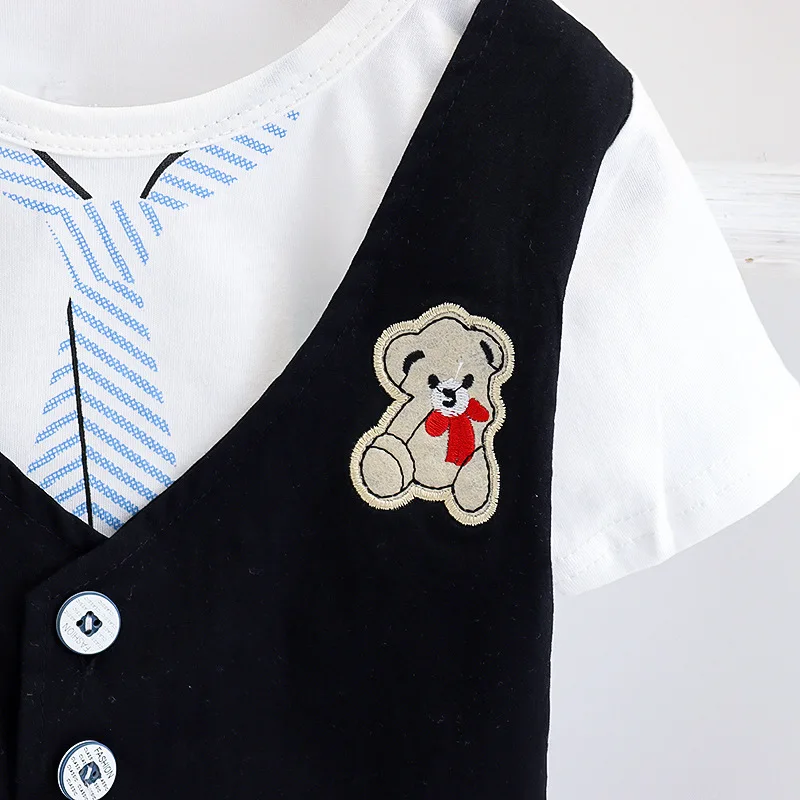 

Children Cotton Summer Baby Boys Girls Clothes Cartoon Printed T Shirts Shorts 2Pcs/sets Infant Kids Fashion Toddler Tracksuits