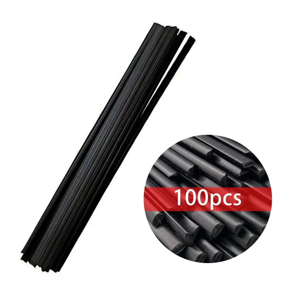 

100pcs Black Welding Rod PP Welding Rod For Nozzle Bumper Cars Repair Welding Tool