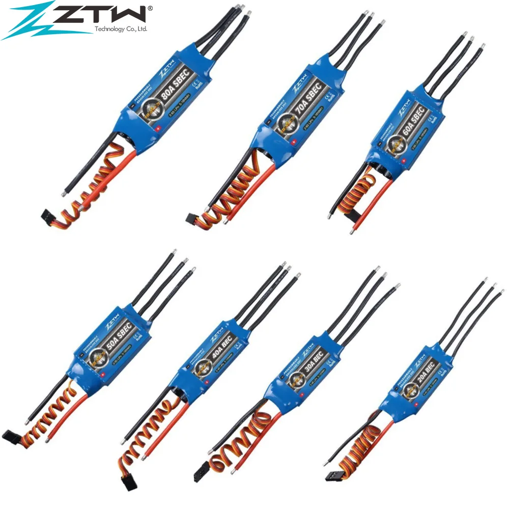 контроллер скорости ztw beatle series 2 6s 20a 30a 40a 50a 6