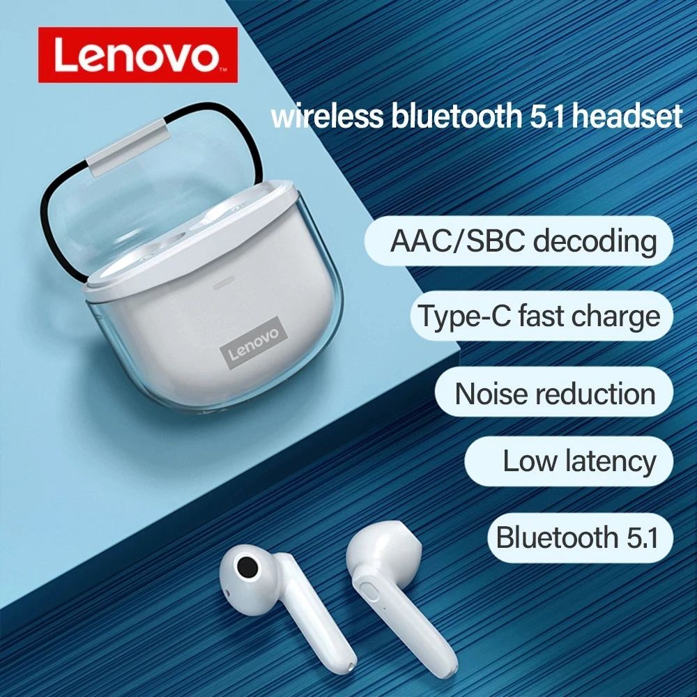 

Оригинальные наушники Lenovo XT96 Bluetooth 5,1 с микрофоном, беспроводные наушники TWS, стерео бас AAC, гарнитура, шумоподавляющие наушники