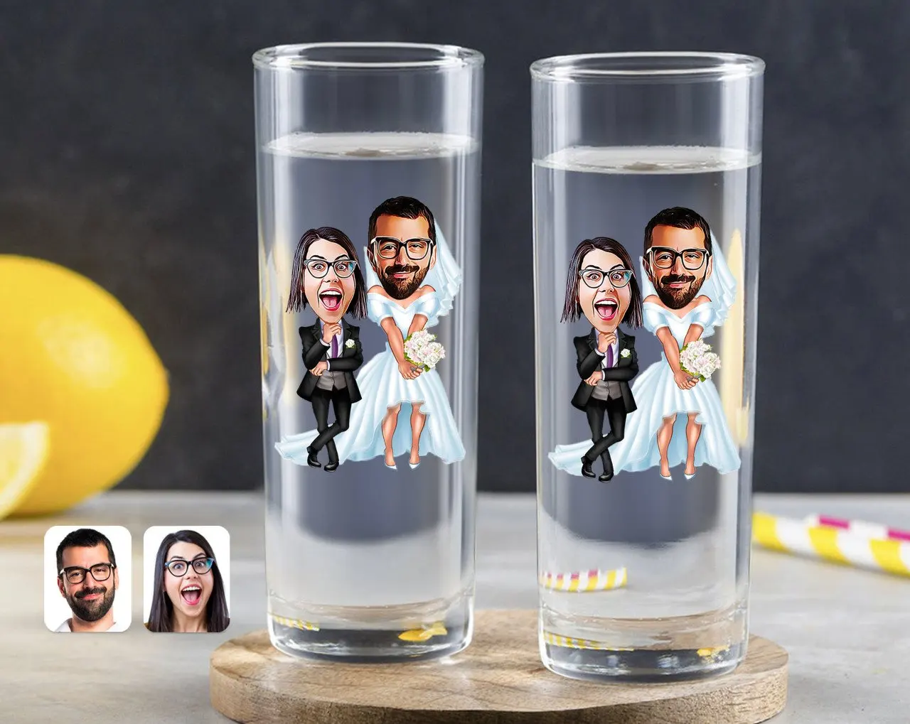 

Персонализированный красочный печатный День Святого Валентина карикатура двойной водки барьчжоу-16