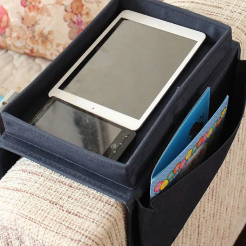 Sofa Hanging Bag Bed Storage Can Organize Small Items Phone Book Black Simple Household Products New | Дом и сад