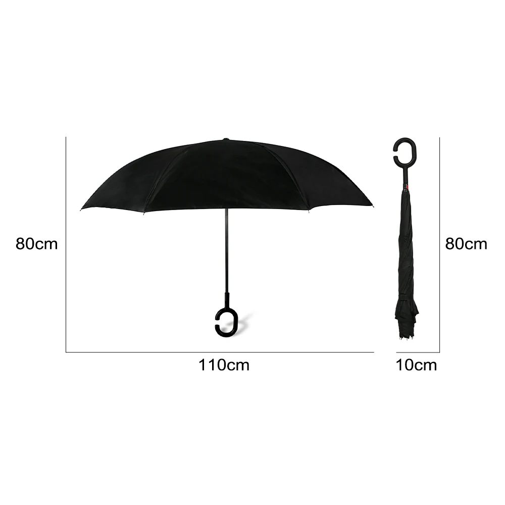 

For Mercedes CITAN VITO Alfa Romeo MITO Audi A3 8P S3 A4 B8 A6 Auto Accessories Double Layer C shaped Handle Inverted Umbrella