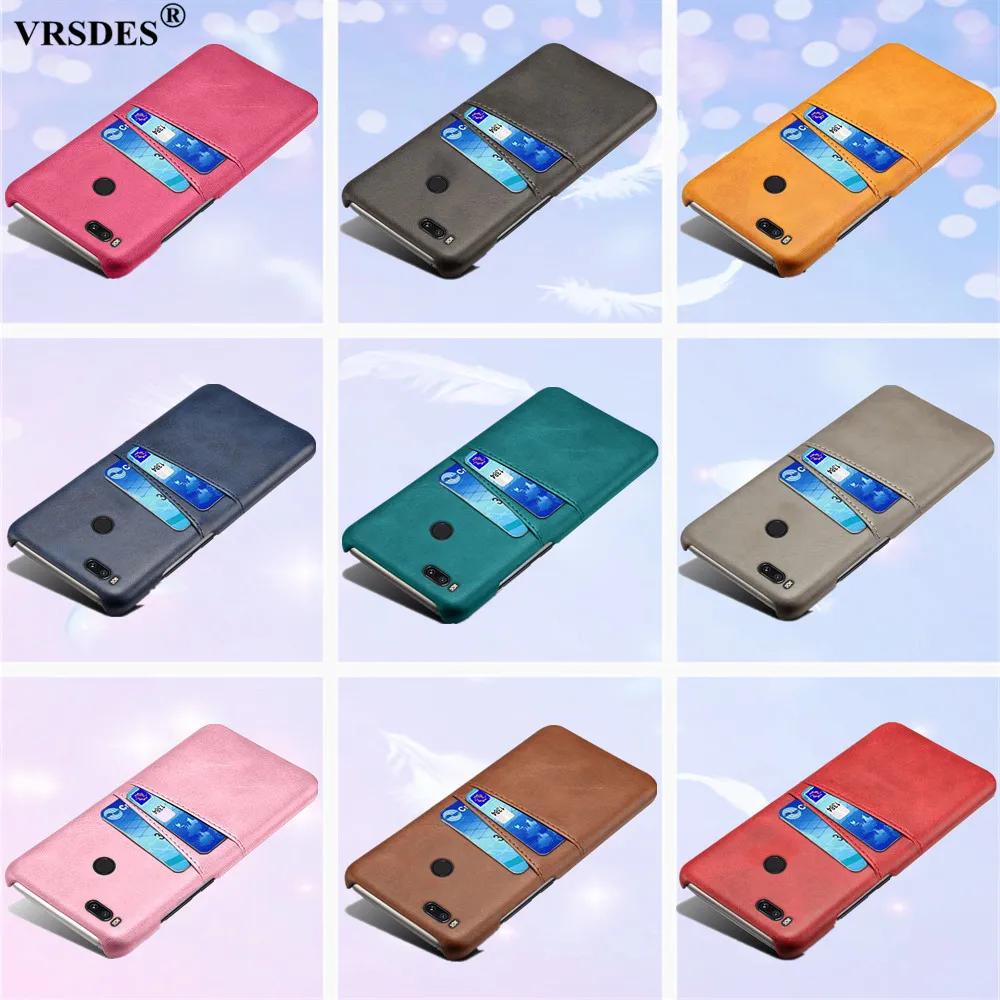 Винтажный чехол-кошелек из искусственной кожи для кредитных карт Xiaomi Mi 5X 6X A1 A2 5 5S 6