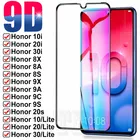 Защитное стекло 9D для Huawei Honor 10, 20, 30 Lite, 10i, 20i, 30i, 8X, 8A, 8S, 9X, 9A, 9S, 9C, 20S, 30S