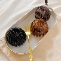 bird nest expanding hairpins female ponytail plastic resin hair claws horsetail buckle crystal tail hair clip accessories