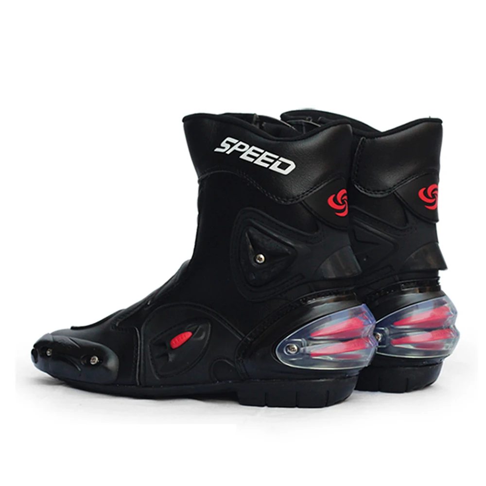 Мотоциклетные ботинки PRO BIKER SPEED защитное снаряжение для скоростных гонок черные