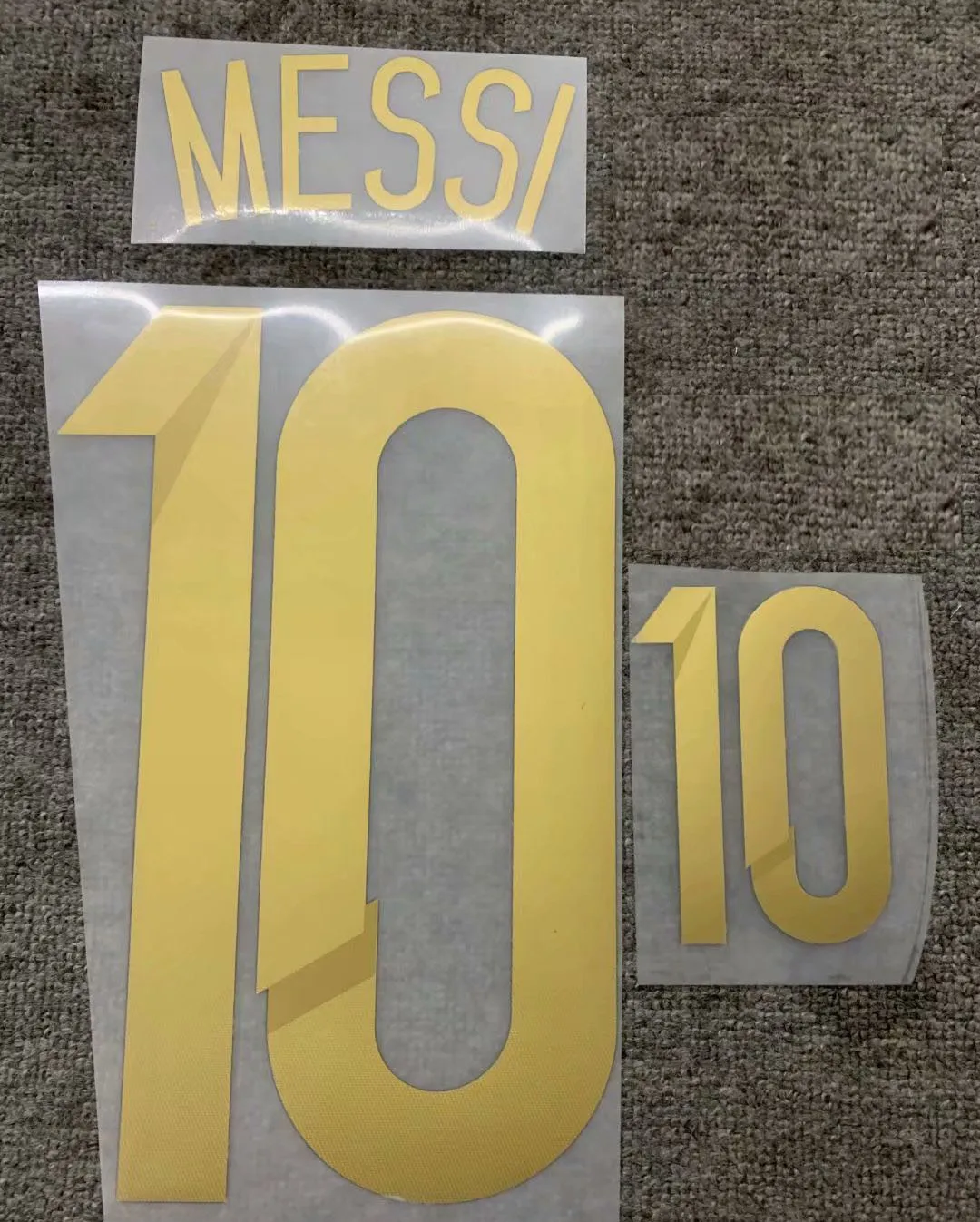 

2014 Gold #10 MESSI Nameset Printing Soccer Patch Badge