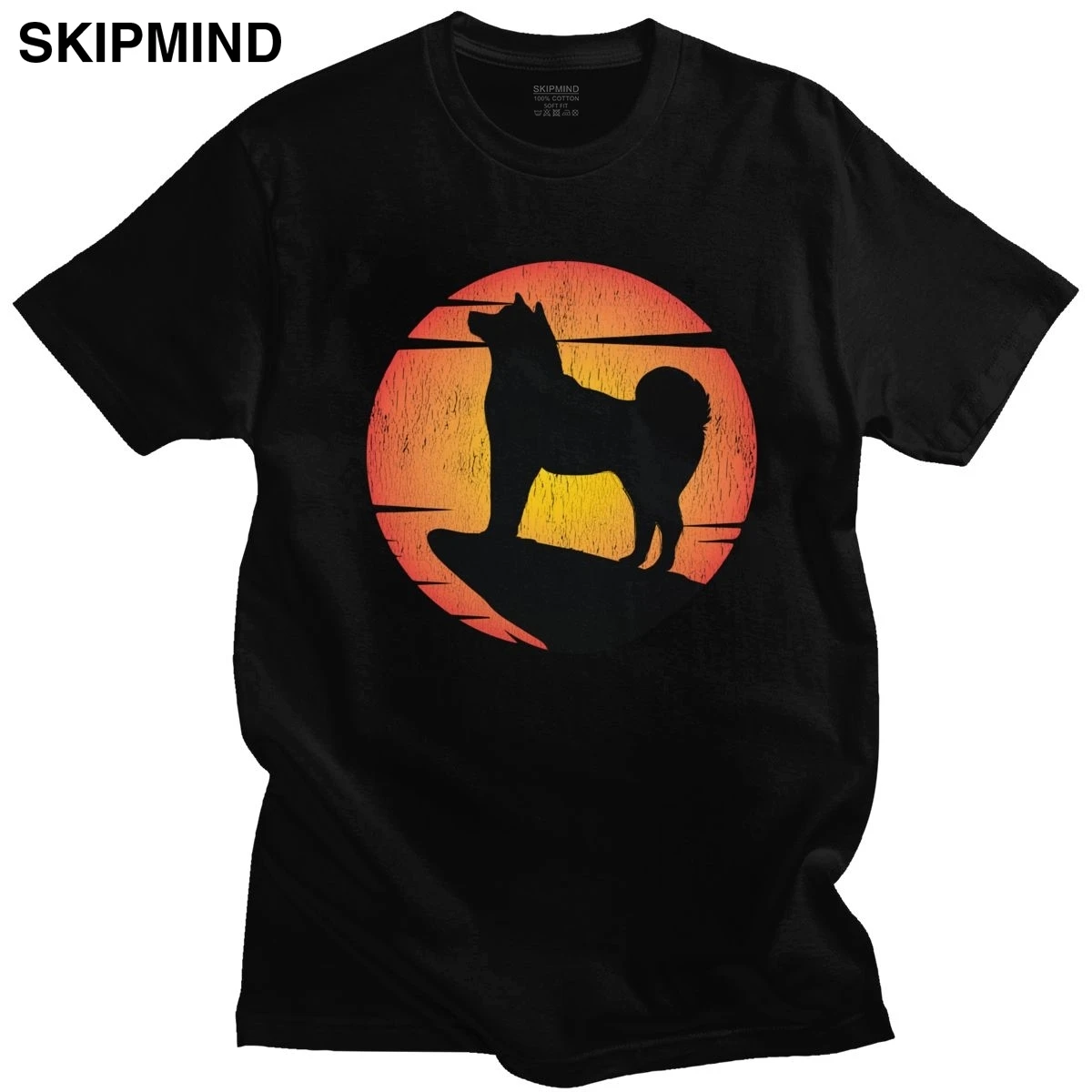 Футболка мужская с коротким рукавом Классическая винтажная рубашка принтом