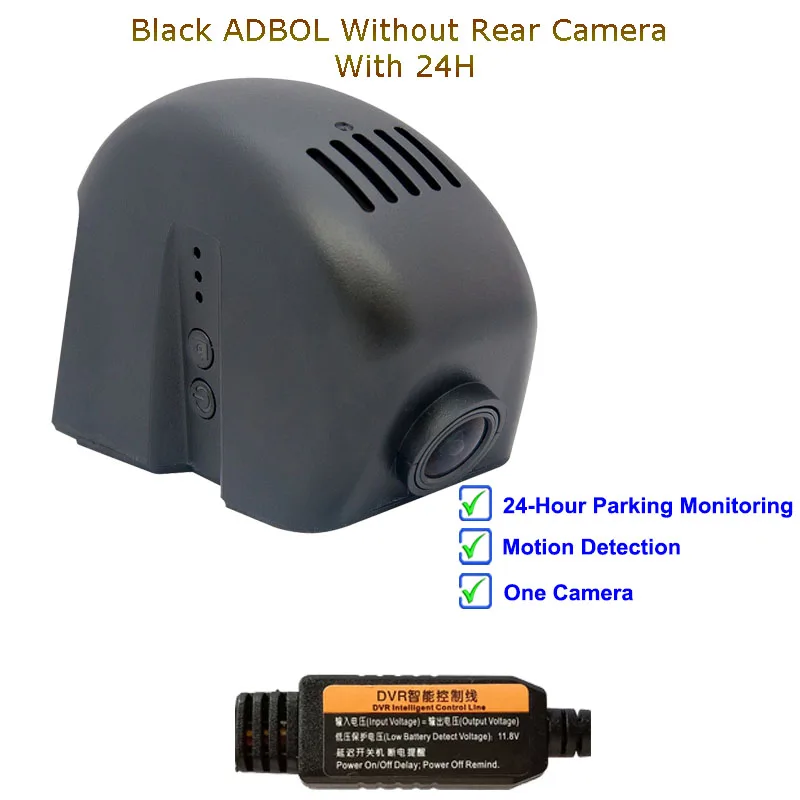 Jabriel Скрытая 1080P Wifi Автомобильный видеорегистратор Даш cam Автомобильная камера для audi a1 a3 a4 a5 a6 a7 a8 q3 a5 q7 tt rs3 rs4 rs5 rs6 rs7 s8 2002 - Название цвета: Black One Cam 24H