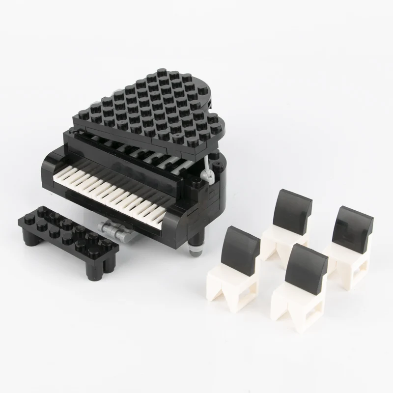Новое поступление Большая фигурка игрока MOC аксессуары городское фортепиано