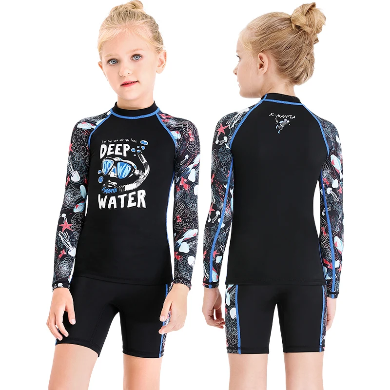 Детский купальник для серфинга в глубокой воде гидрокостюм с Медузой купальный