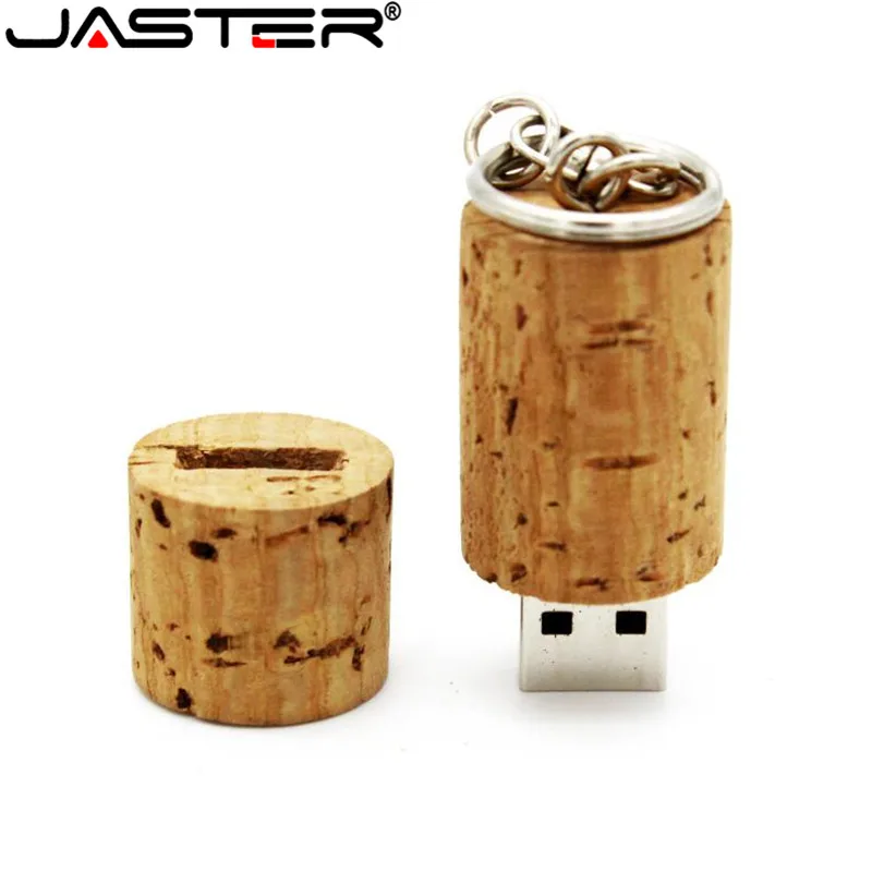 USB флеш накопитель JASTER деревянный в виде бутылки 4/8/16/32/64 ГБ|cork usb flash drive|64gb pen driveflash